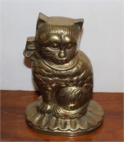 Brass Cat Sculpture