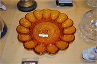 Amber egg dish