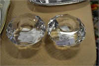 Crystal candle holders