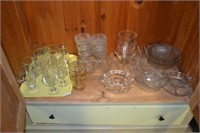 large lot glass ware