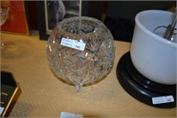Pinwheel crystal bowl
