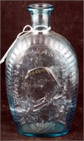 Vintage 9" Blown George Washington Glass Bottle