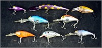 8 Assorted Spoon Bill & Rattler Fishing Lures