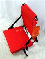 New Ozark Trail Portable Folding Seat Orange Nylon