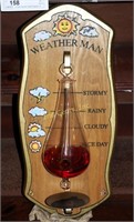 Vintage Primitive Weatherman Liquid Barometer