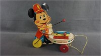 1963 Fisher Price Mickey Mouse Zilo Pull Toy #714