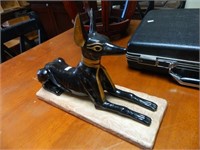 Egyptian Sitting Anubis Dog Statue