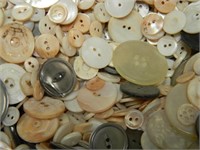 Huge Lot Buttons, Appear to be Made from Shell