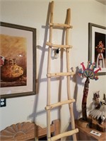 Tall Wooden Ladder Decor