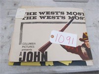 (3) Old Western Movie Posters