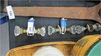 Set of Old Glass Knob Door handles