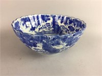 Blue and white Asian bowl