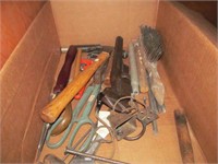 Tools and  scrap leather