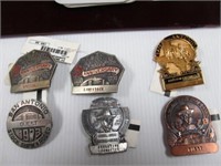 (6) Vintage San Antonio Badges