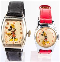 Jewelry Lot of 2 Disney Mickey Mouse Wrist Watches