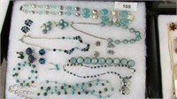 Shades Of Blue Jewelry Lot
