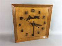 Hamilton mid century electrified wall clock