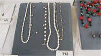 Pearl & Sterling Silver Jewelry  Lot