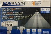 SUNFORCE $75 RETAIL TRIPLE HEAD SOLAR MOTION