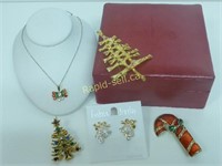 Christmas Sparkle Fashion Jewellery & Leather Case