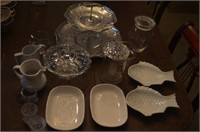 ASSORTED SERVING PIECES