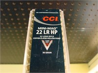 Ammo 100 CCI Mini Mag .22lr HP Cartridges - Varmin