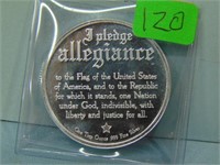 Pledge of Allegiance Silver Bullion Round