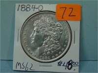 1884-O Morgan Silver Dollar - MS-62