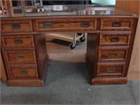 Vintage Wooden Drexel Accounting Desk
