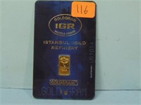 IGR Istanbul Goldgram 1 Gram Fine Gold Bar