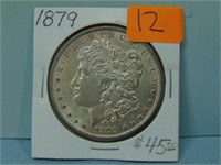 1879 Morgan Silver Dollar - AU