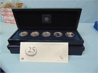 2011 American Silver Eagle 25th Anniversary 5 Coin