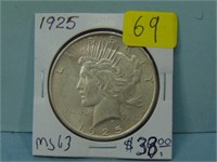1925 Peace Silver Dollar - MS-63