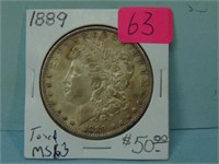 1889 Morgan Silver Dollar - Uncirculated Toned MS-