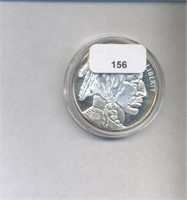 Indian Buffalo Silver Once Ounce Round