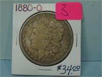 1880-O Morgan Silver Dollar - F