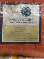 Full/Queen Down Alternative Comforter Set-Orange