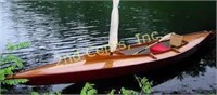 Caillou Teak Sailing Kayak Canoe Loaded!