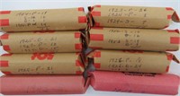 (8) Rolls of Wheat Pennies - Mixed Dates 1923-1955
