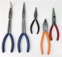 Assorted Long Reach Needle Nose Pliers & ...