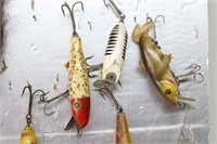 Board of (30+) Vintage Fishing Lures