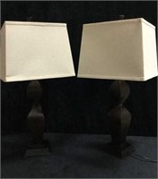 Twisted Wood Modern Style Lamps