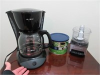 12 cup mr. coffee maker -cuisnart chopper -new