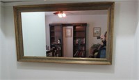 38inch x 21inch gold framed wall mirror