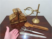 letter opener set -magnifying glass -bookends