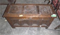 Antique Wooden Storage Chest 49"L x 19"W x 26"H