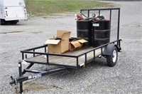 5X10 BLACK UTILITY TRAILER WITH GATE