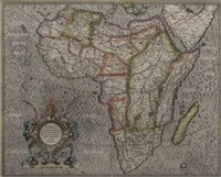 ANTIQUE MAP OF AFRICA, GERHARD MERCATOR JR.17TH C