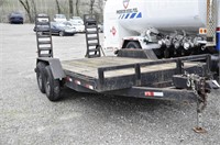 2014 12,000LBS BLACK EQUIPMENT TRAILER WITH TITLE