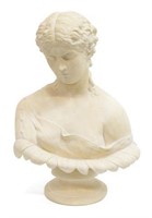LARGE COMPOSITION BUST, MODELED AFTER CLYTIE